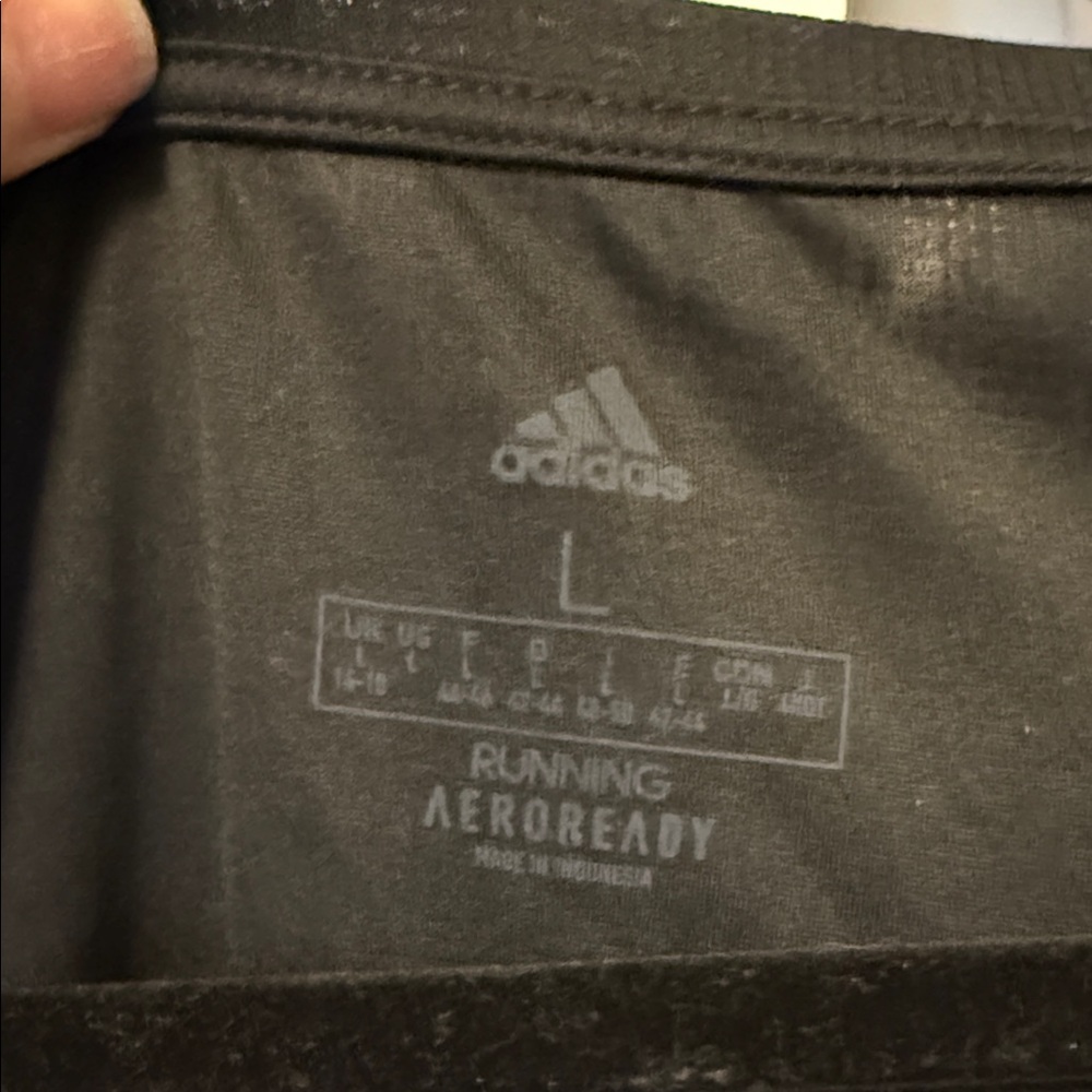 Adidas Women's Black and White Short Sleeve Tee - Picture 2 of 5
